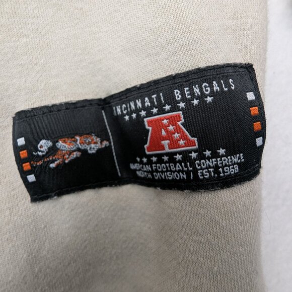 RARE Vintage Cincinnati Bengals Crewneck Sweatshirt Beige Size M - Picture 7 of 15